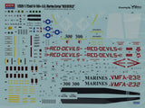 Academy 12520 - USMC F/A-18A, VMFA-232 Red Devils, AUS Decals, 1:72 Scale