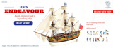 Artesania 22520 HMS Endeavour. 2021 Version Scale 1:65.