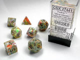 Chessex CHX27441 RPG Dice Set Festive Vibrant Brown 7 pc