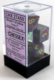 Chessex CHX27450 RPG Dice Set Festive Mosaic/Yellow 7 pc