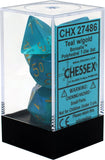 Chessex CHX27489 RPG Dice Set Phantom Teal Gold 7 pc