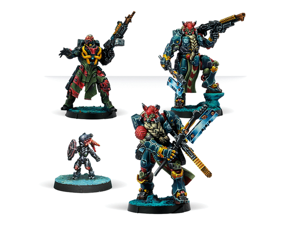 281621-0955. Morat Fireteam Pack, Combined Army. Infinity Code