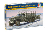Italeri 6499, Lend-Lease U.S. Truck with ZIS-3 Gun, Scale 1:35