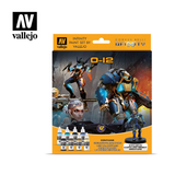 70239 Vallejo Infinity O-12 Acrylic Paint Set & Exclusive Miniature