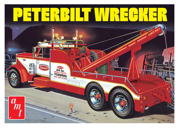 AMT1133 - Peterbilt 359 Wrecker, Heavy Duty Tow Truck 1:25 Scale. FREE Postage