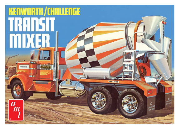 AMT1215 - Kenworth/Challenge Transit Cement Mixer, 1:25 Scale FREE Postage