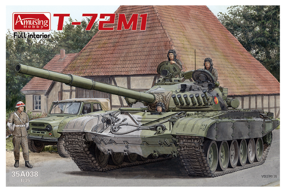 Amusing Model 35A038. Russian T72-M1 Tank with Full Interior. Scale 1:35 FREE Postage
