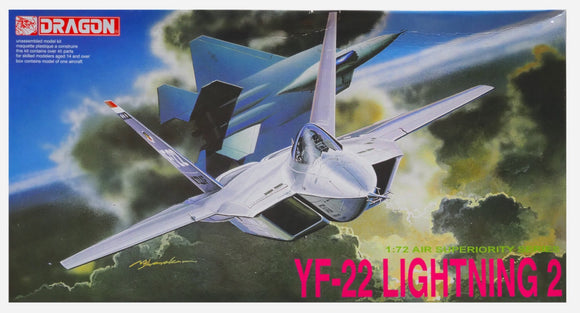 Dragon DR2508. YF-22 Lightning II. 1:72 Scale
