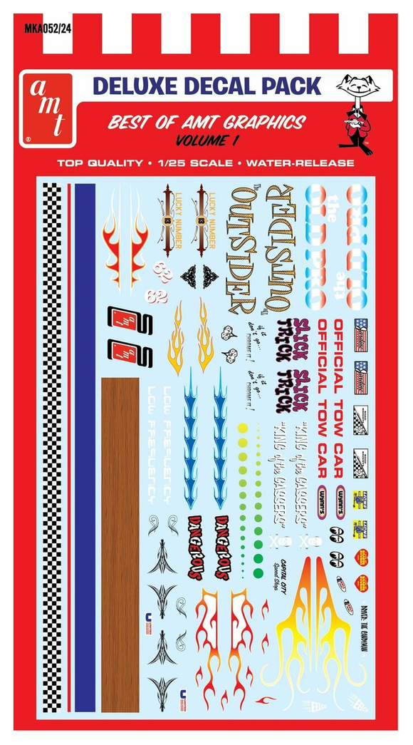 AMT MKA052, Best of AMT Graphics Waterslide Decals. Scale 1:25