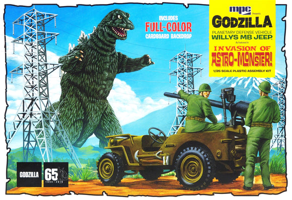 MPC - Godzilla Willys Jeep, Invasion of the Astro Monster, 1:25 Scale
