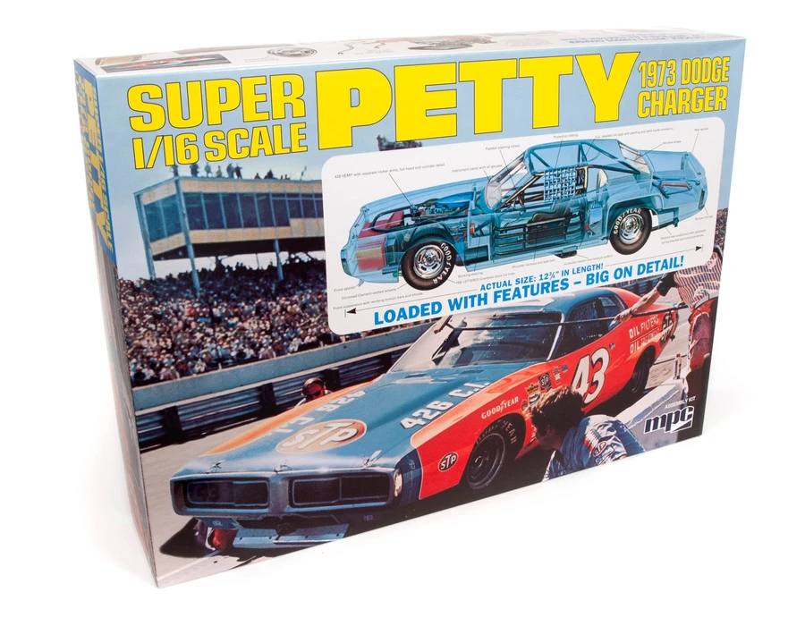 MPC938, Richard Petty - 1973 Dodge Charger Nascar , Scale 1:16