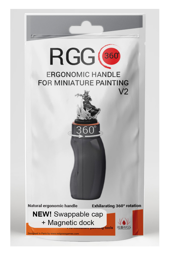 Redgrass Miniature Holder V2 for Painting, RGG-360-Mag