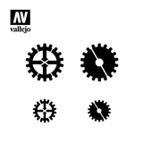 Vallejo Stencils - Sci Fi & Fantasy - Gear Markings. ST-SF001