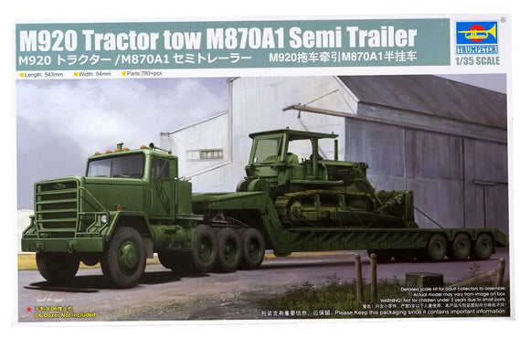 TR01078 M920 tractor with M870A1 Semi Trailer. 1:35 Scale