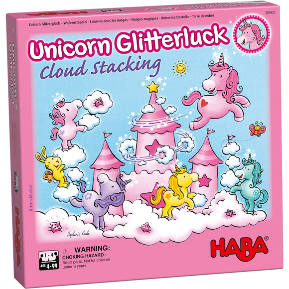 Unicorn Glitterluck - Cloud Stacking - Haba Games