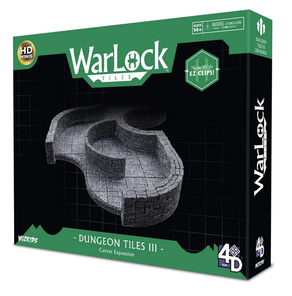 WarLock Tiles - Dungeon Tiles III Curves Expansion WZK16516. FREE POSTAGE