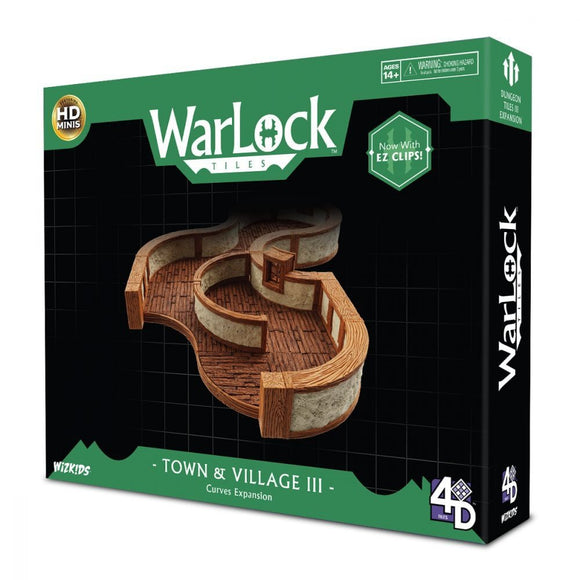 WarLock Tiles - Town & Village Tiles III Curves Expansion WZK16519 FREE POSTAGE
